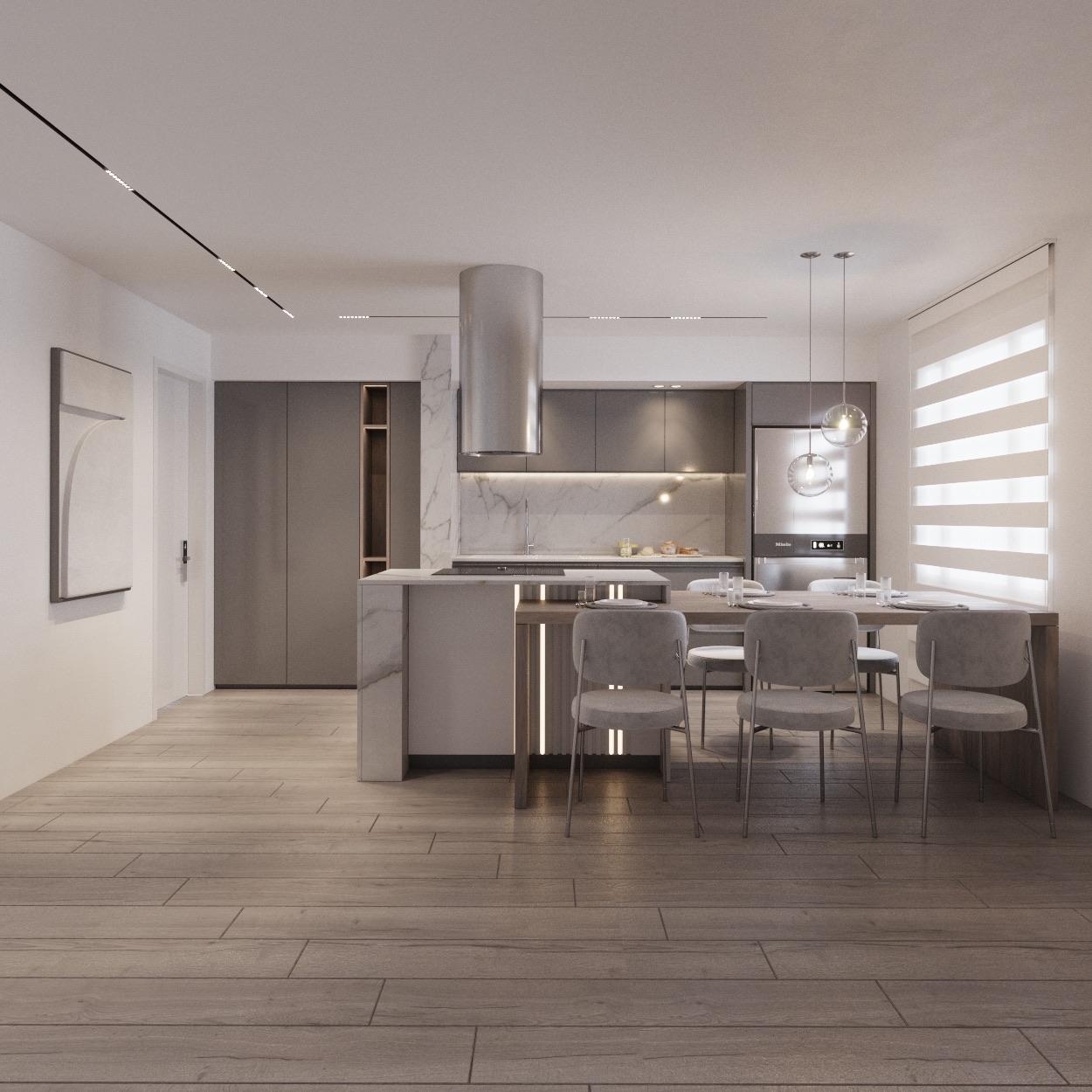 Cocina planta baja Apartamento Mar y sol Villas. Thaisvic fuentes
